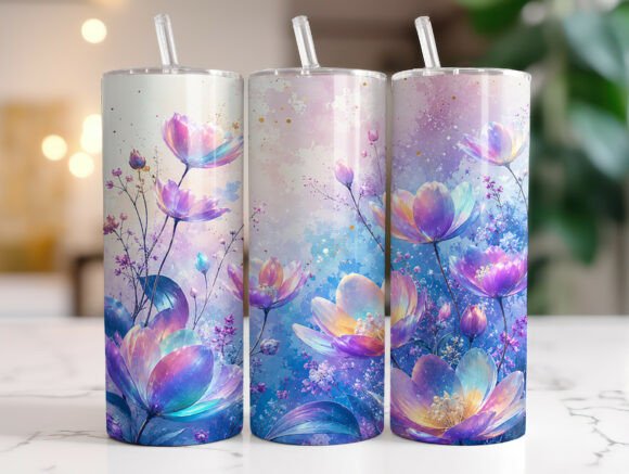 Download Pastel Floral Tumbler Wrap Sublimation - Tumbler wrap Collection