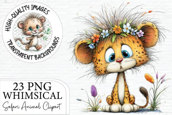Download Whimsical Safari Animal Clipart - Animal Collection