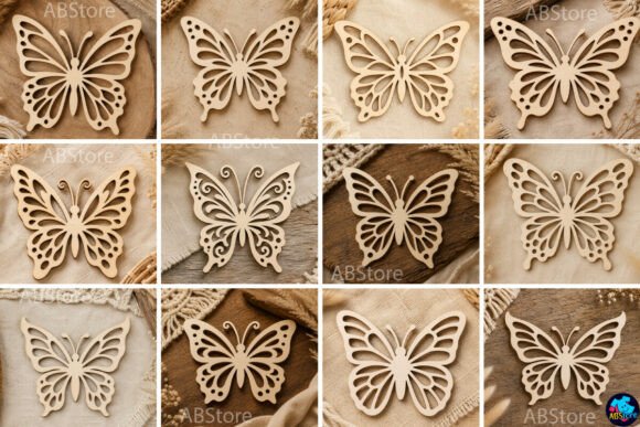 Download Wooden Butterfly Laser Cut SVG Bundle - Butterfly Collection