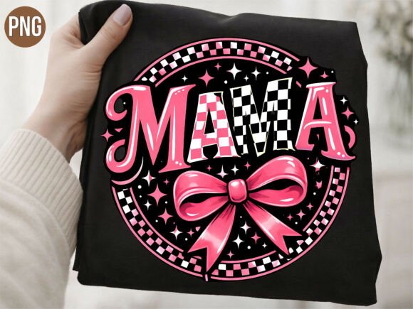 Download Pink Mama Bow Checkered Western PNG - Western png Collection
