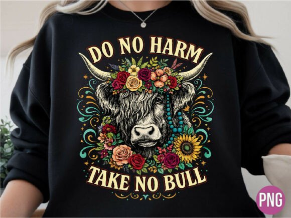 Download Do No Harm Take No Bull Cow Western PNG - Western png Collection