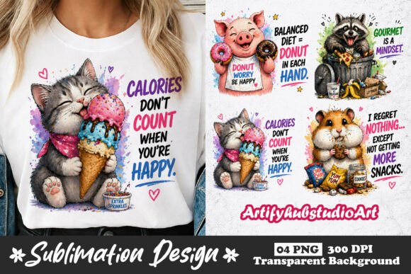 Download Funny Animal Sublimation PNG Designs - Animal Collection