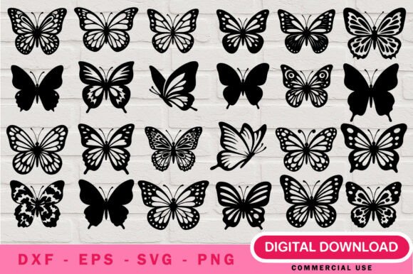 Download Fluttering Butterfly SVG Pack - Butterfly Collection