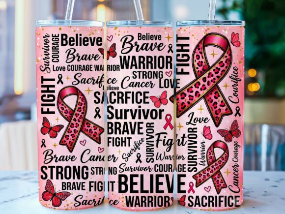 Download Breast Cancer Awareness Tumbler Wrap - Tumbler wrap Collection
