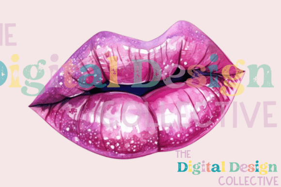 Download Glitter Lips Clipart Sublimation Png - Premium Bundle