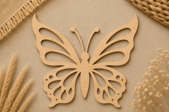 Download Wooden Butterfly SVG Laser Cut File - Premium Resources