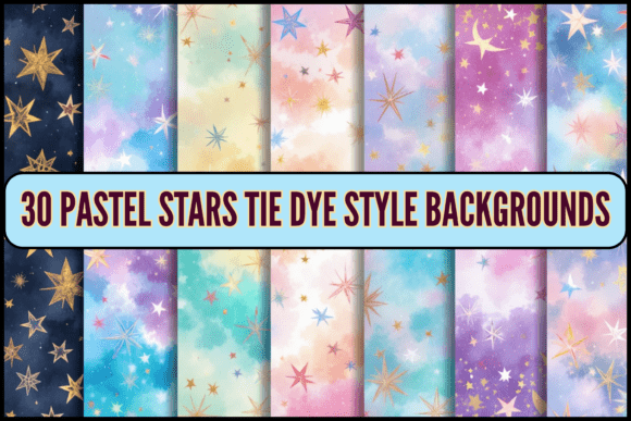 Download 30 Pastel Star Tie Dye Style Backgrounds - Tie dye Collection