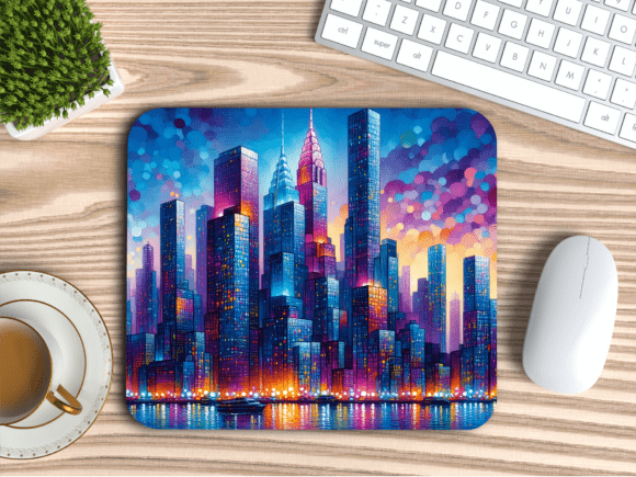 Download New York City Skyline Art Mousepad PNG - Mousepad png Collection