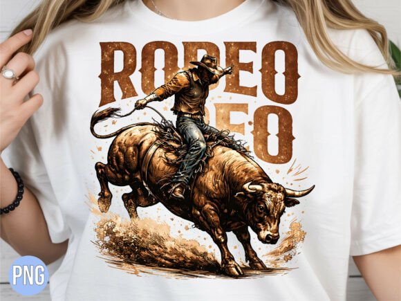 Download Rodeo Cowboy Bull Riding Western PNG - Western png Collection